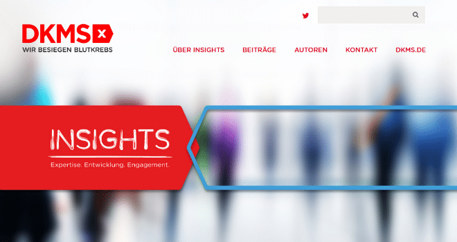 Projekt: DKMS Insights - der Corporate Blog