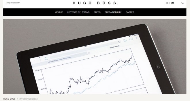 Referenz: Neues Online-Outfit: Relaunch der Corporate Website von HUGO BOSS