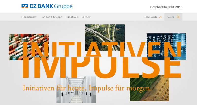 Online-Geschäftsbericht der DZ Bank: Initiativen – Impulse Veranstaltung: Online-Geschäftsbericht der DZ Bank: Initiativen – Impulse
