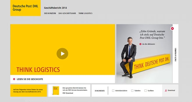 Veranstaltung: Online-Geschäftsbericht von DPDHL: When you think of Logistics ...