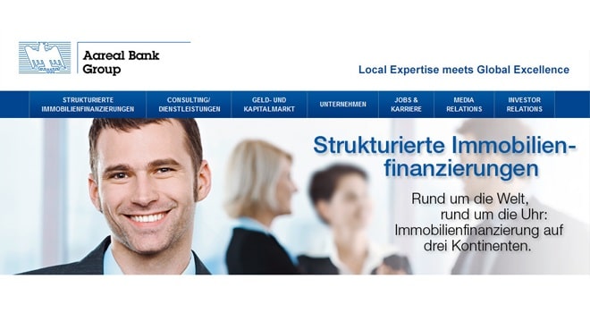 Referenz: Bankenwebsites aufgefrischt: Update der Aareal Bank-Seiten