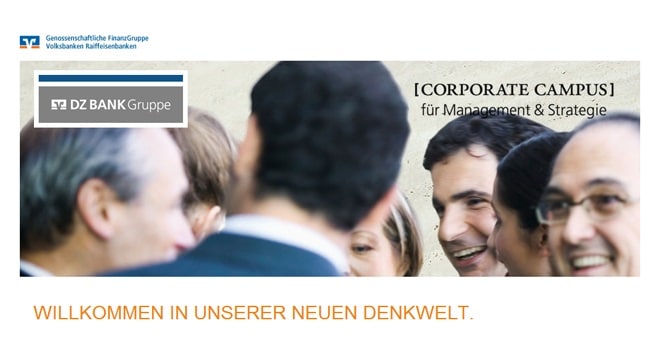 Veranstaltung: Corporate Campus: Interaktive Networking- und Entwicklungsplattform der DZ BANK