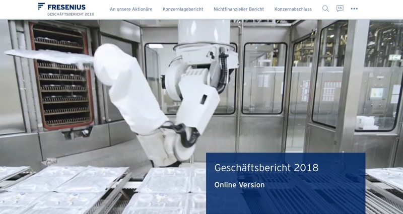 Übersichtlich und interaktiv: Der Online-Bericht bei Fresenius Veranstaltung: Übersichtlich und interaktiv: Der Online-Bericht bei Fresenius