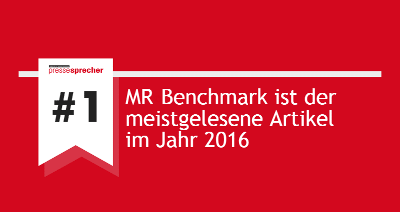 Beitrag: MR Benchmark auf Platz 1