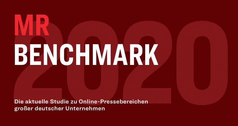 Blogpost: MR Benchmark 2020: Wer hat die beste Presse-Website?