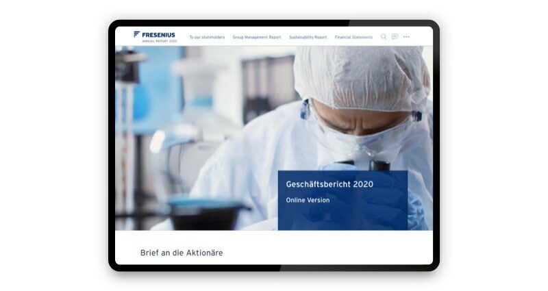 Erster Full-HTML-Bericht für Fresenius Projekt: Erster Full-HTML-Bericht für Fresenius