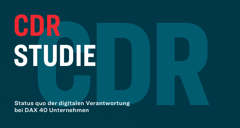 CDR-Studie von NetFed und WiseWay Blogpost: CDR-Studie von NetFed und WiseWay