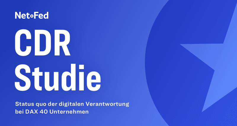 CDR-Studie von NetFed und WiseWay Beitrag: CDR-Studie von NetFed und WiseWay