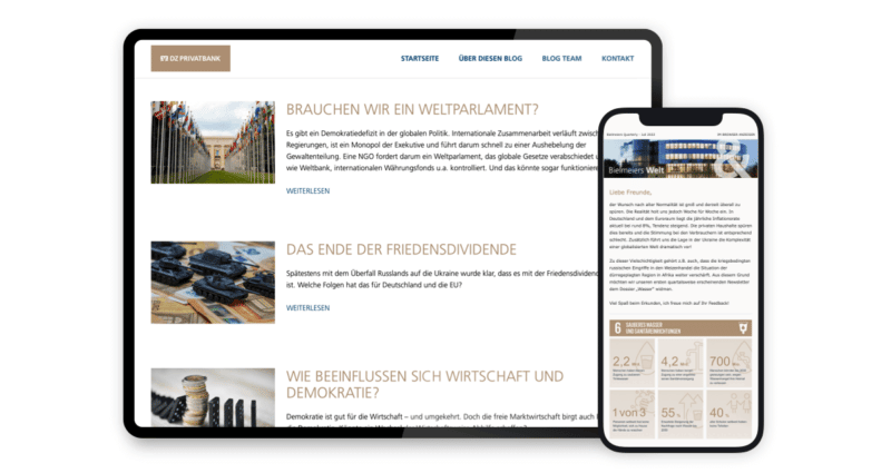 Bielmeiers Quarterly – Vom Newsletter zum Online-Dossier Projekt: Bielmeiers Quarterly – Vom Newsletter zum Online-Dossier