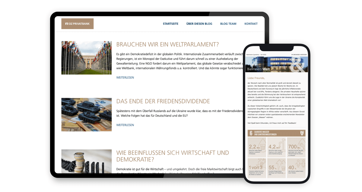 Bielmeiers Quarterly – Vom Newsletter zum Online-Dossier Veranstaltung: Bielmeiers Quarterly – Vom Newsletter zum Online-Dossier