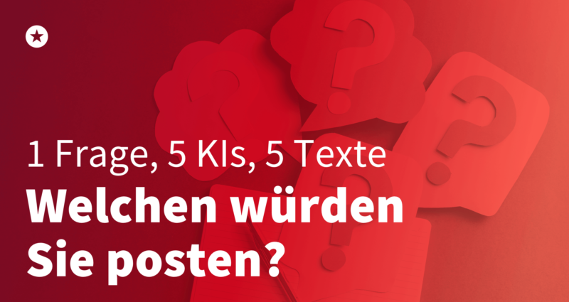 Mensch vs. KI – Wer kann welchen Content besser? Blogpost: Mensch vs. KI – Wer kann welchen Content besser?