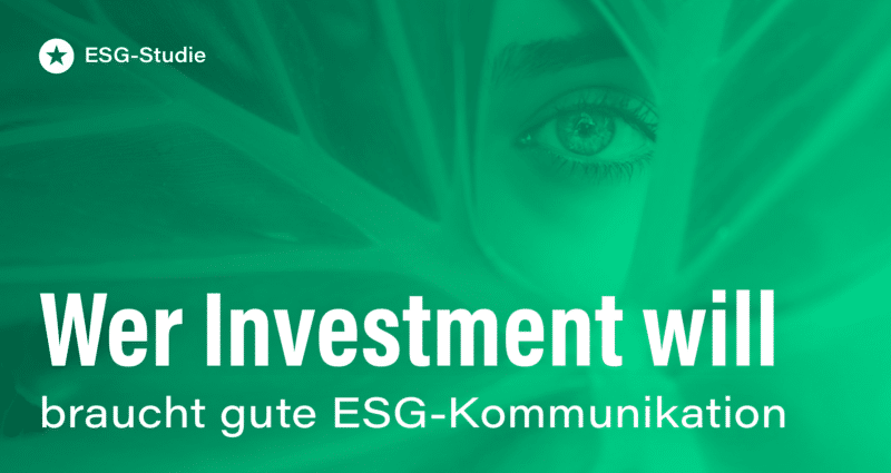 Der Status quo von ESG in der Unternehmenskommunikation Blogpost: Der Status quo von ESG in der Unternehmenskommunikation