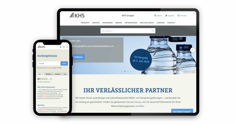 Optimale Search Experience bei KHS: Neues Suchkonzept mit multiplen Effekten Projekt: Optimale Search Experience bei KHS: Neues Suchkonzept mit multiplen Effekten