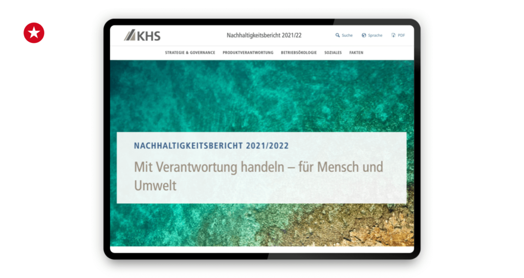 Referenz: Kundenansprüche im Fokus: Sustainability-Reporting für KHS 