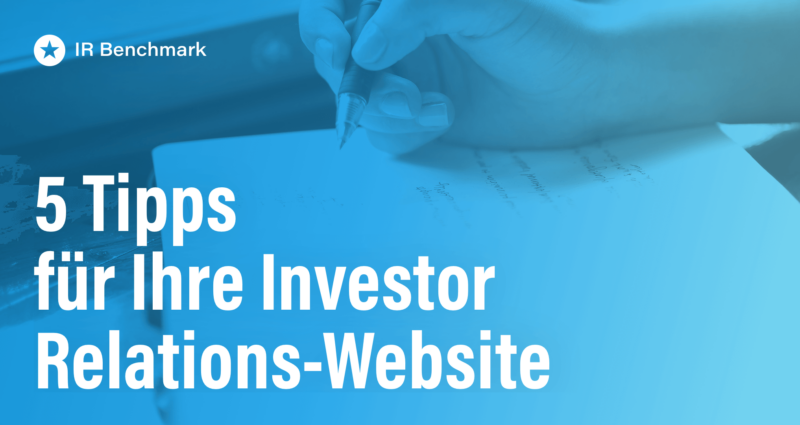 Blogpost: Investor Relations digital – das geht auch nutzerfreundlich!