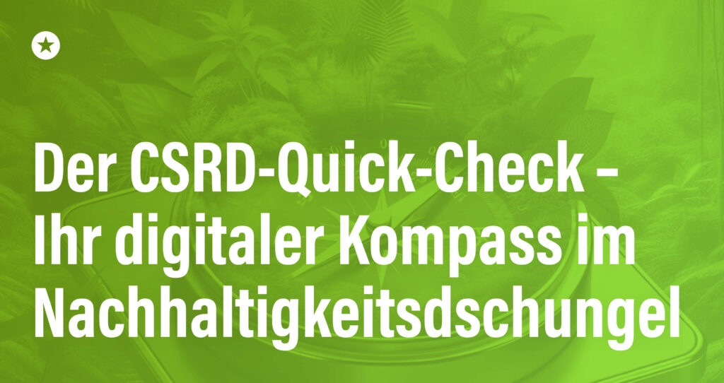 Blogpost: Überprüfen Sie Ihre Nachhaltigkeitsreife in nur 5 Minuten!