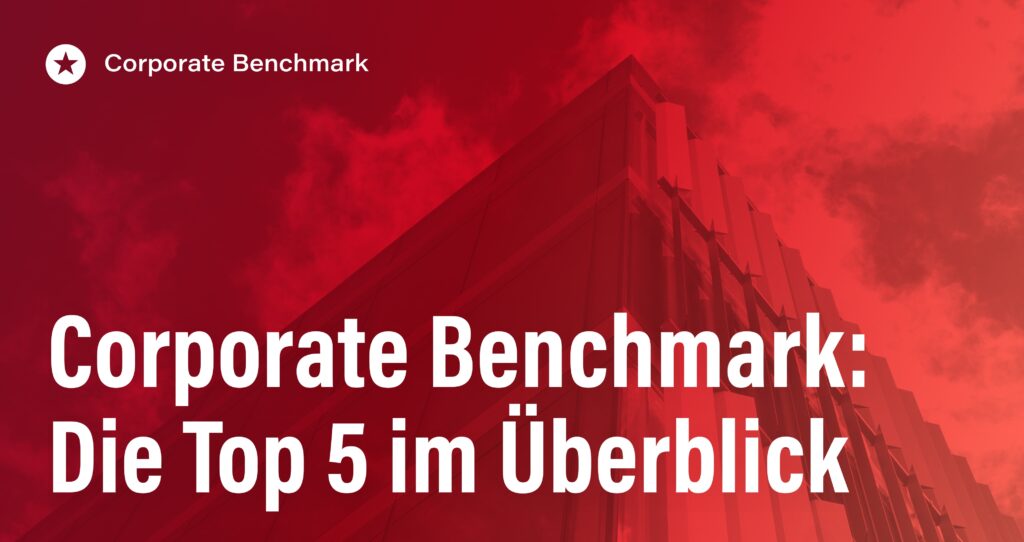 Blogpost: Die Top 5 Unternehmen im Corporate Benchmark: Strategien für eine perfekte Unternehmenswebsite